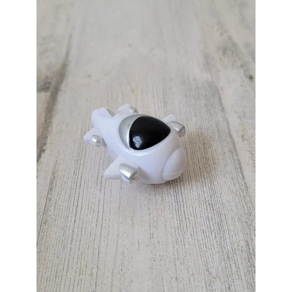 Mini white Airship airplane Rocket‎ toy figure